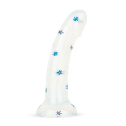 Dildo Collection - Blossom Bliss - Middelgrote dildo met blauwe bloemen