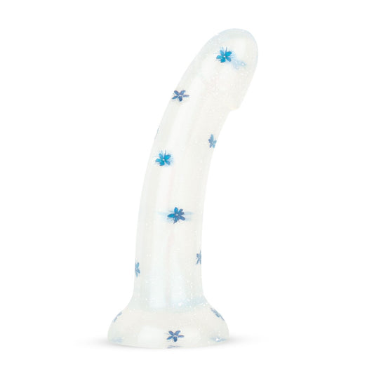 Dildo Collection - Blossom Bliss - Middelgrote dildo met blauwe bloemen