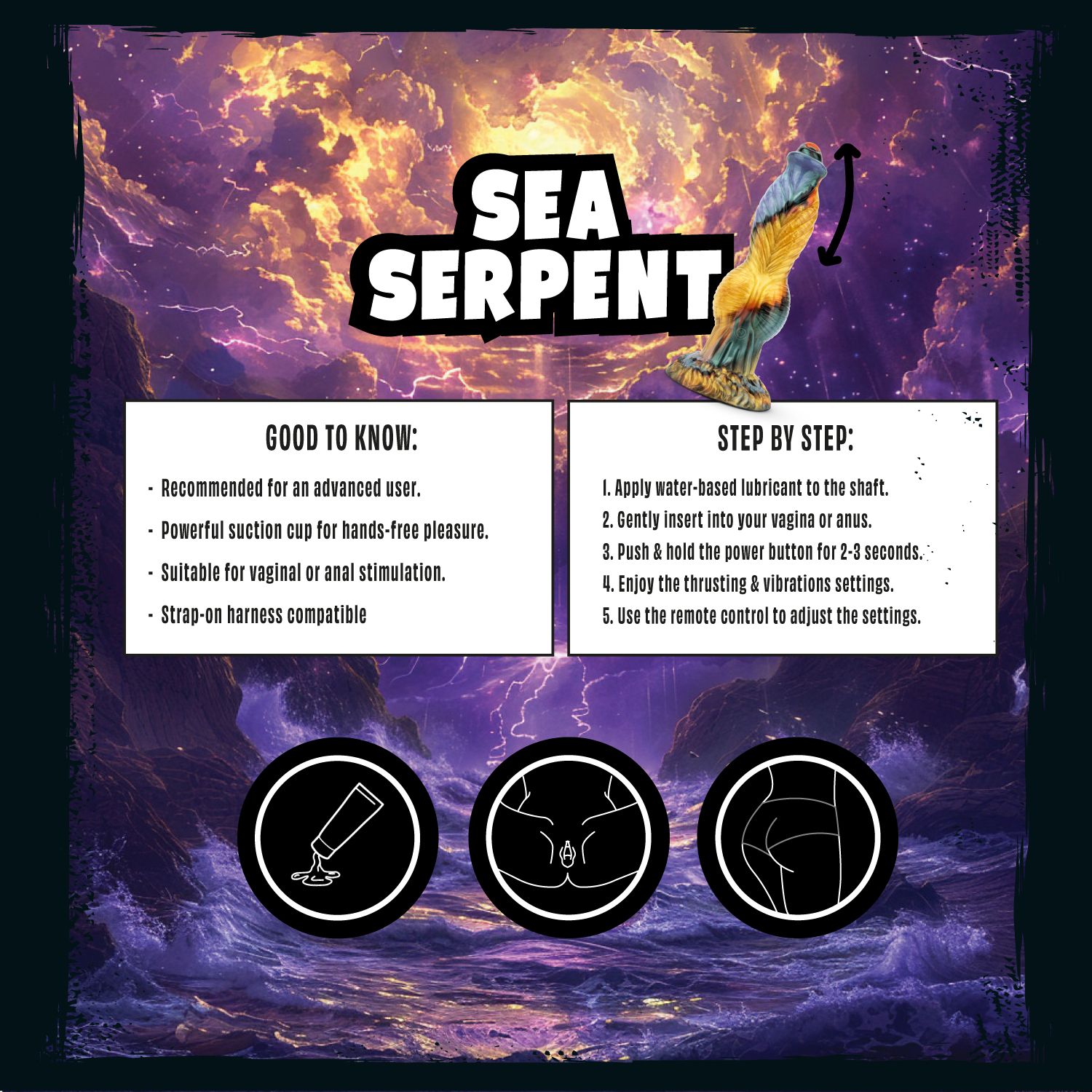 Mythical Mates - Sea Serpent Stotende Dildo