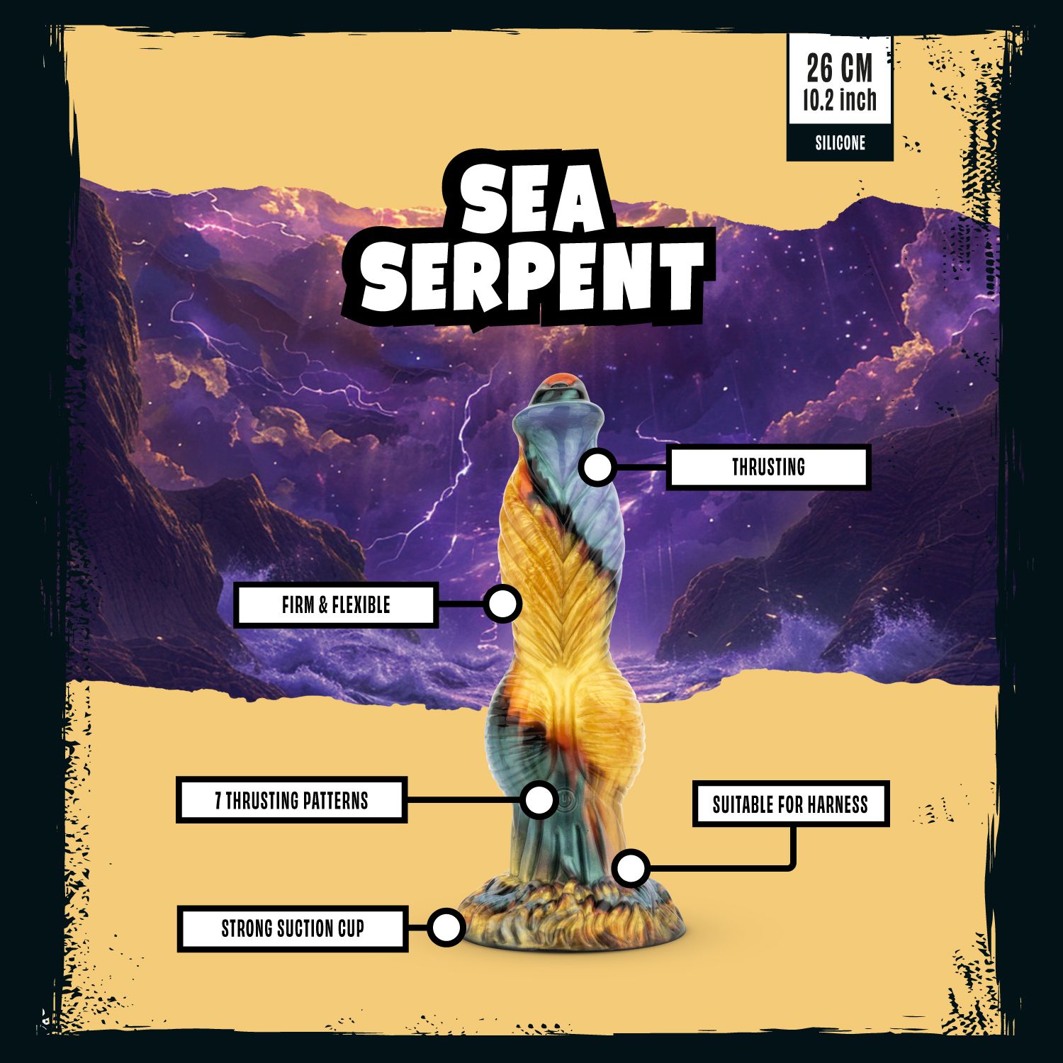 Mythical Mates - Sea Serpent Stotende Dildo