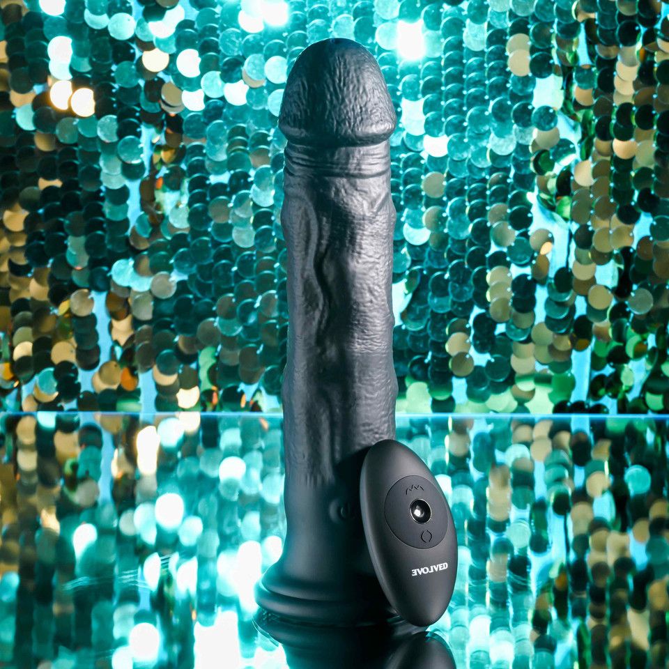 Evolved - Black Thunder Vibrerende Dildo - 25 cm
