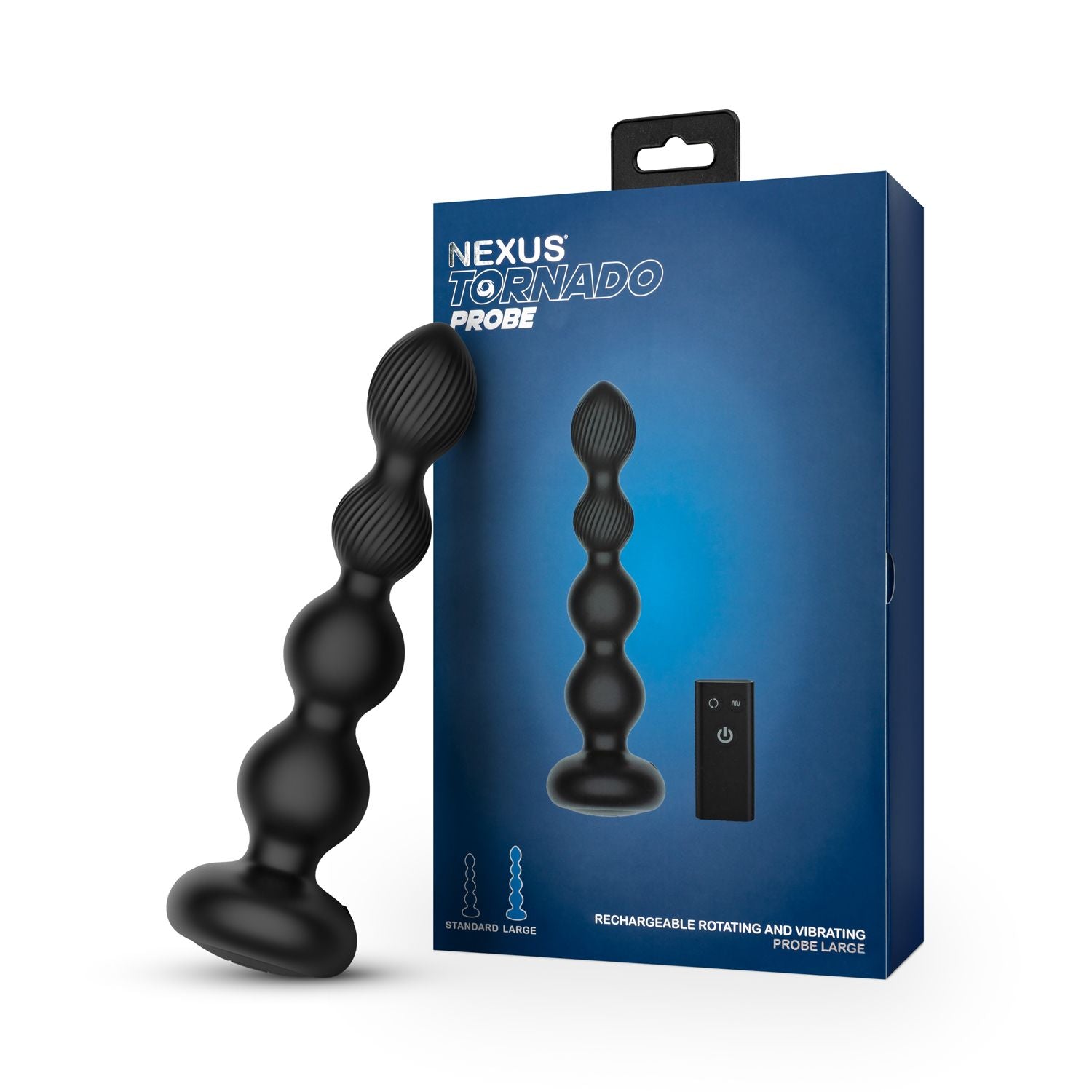 Nexus - Tornado Roterende Beaded Anaal Plug - Large