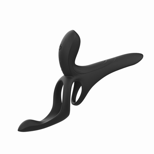 HoneyPlayBox - Pleasure Pivot App-bestuurde Vibrator voor Koppels Zwart