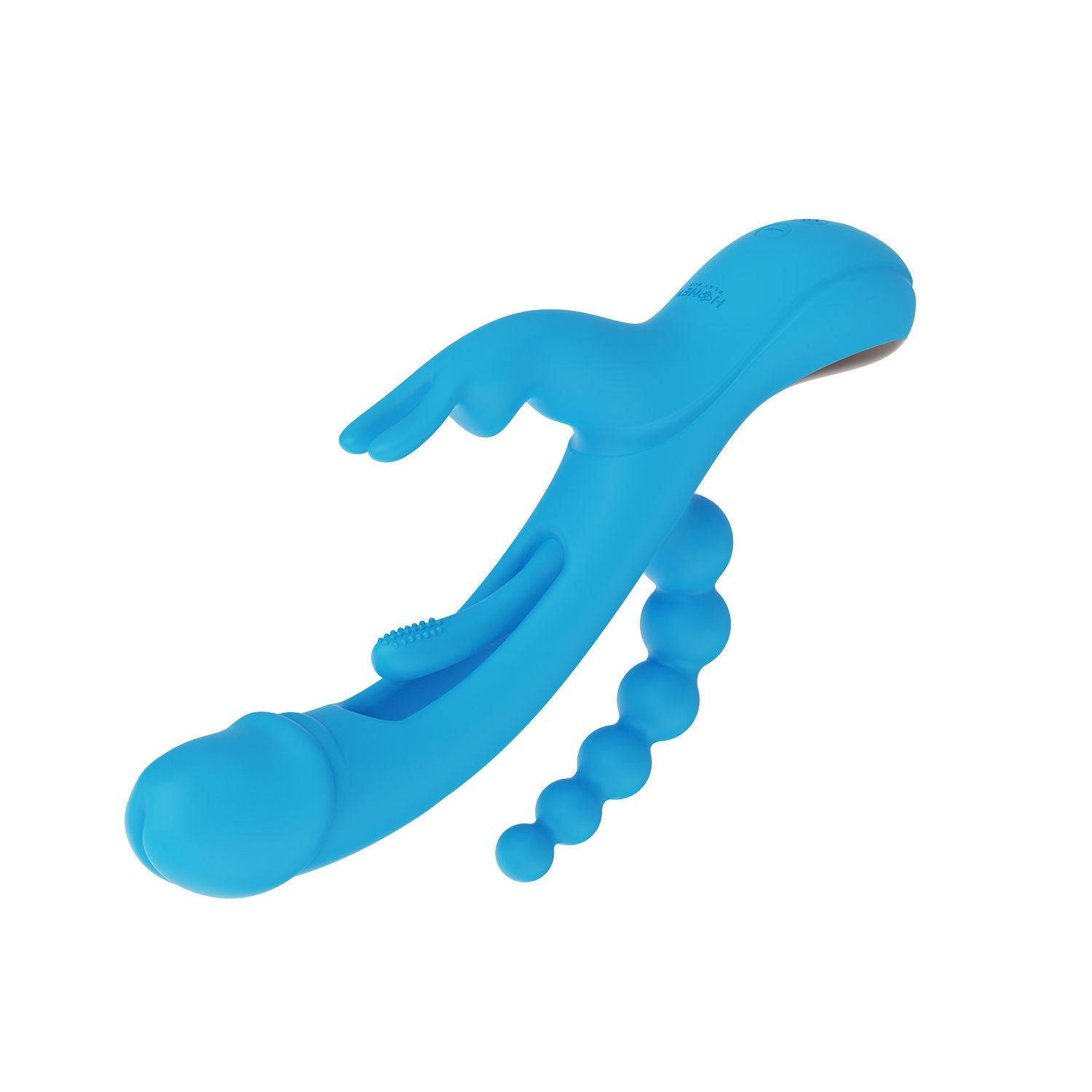 HoneyPlayBox - Trilux Kinky Vinger Rabbit Vibrator - Blauw