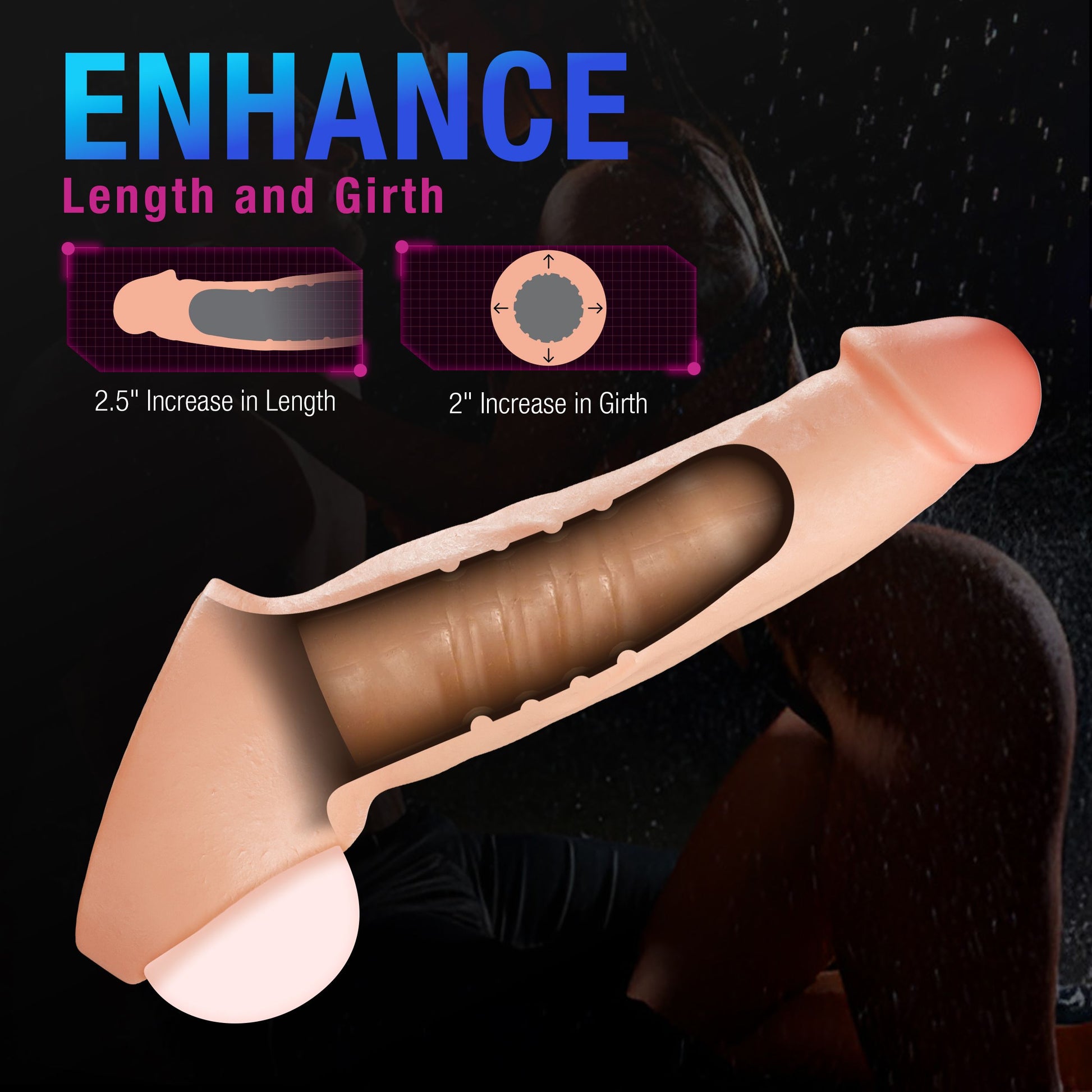 Blush - Performance Plus Thrive Penis Xtender Siliconen - 6,3 cm