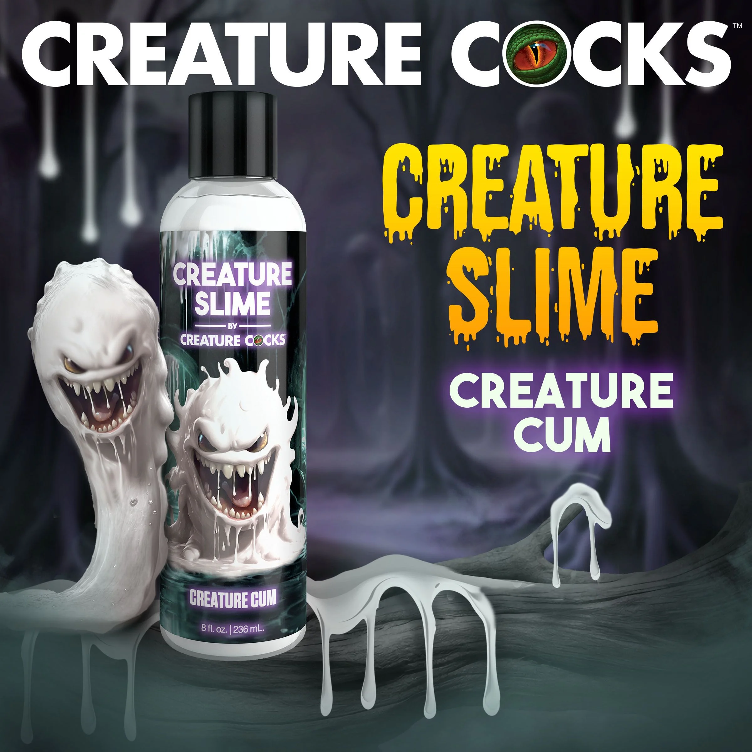 Creature Cocks - Creature Slime Creature Cum Jizz Glijmiddel - 237 ml