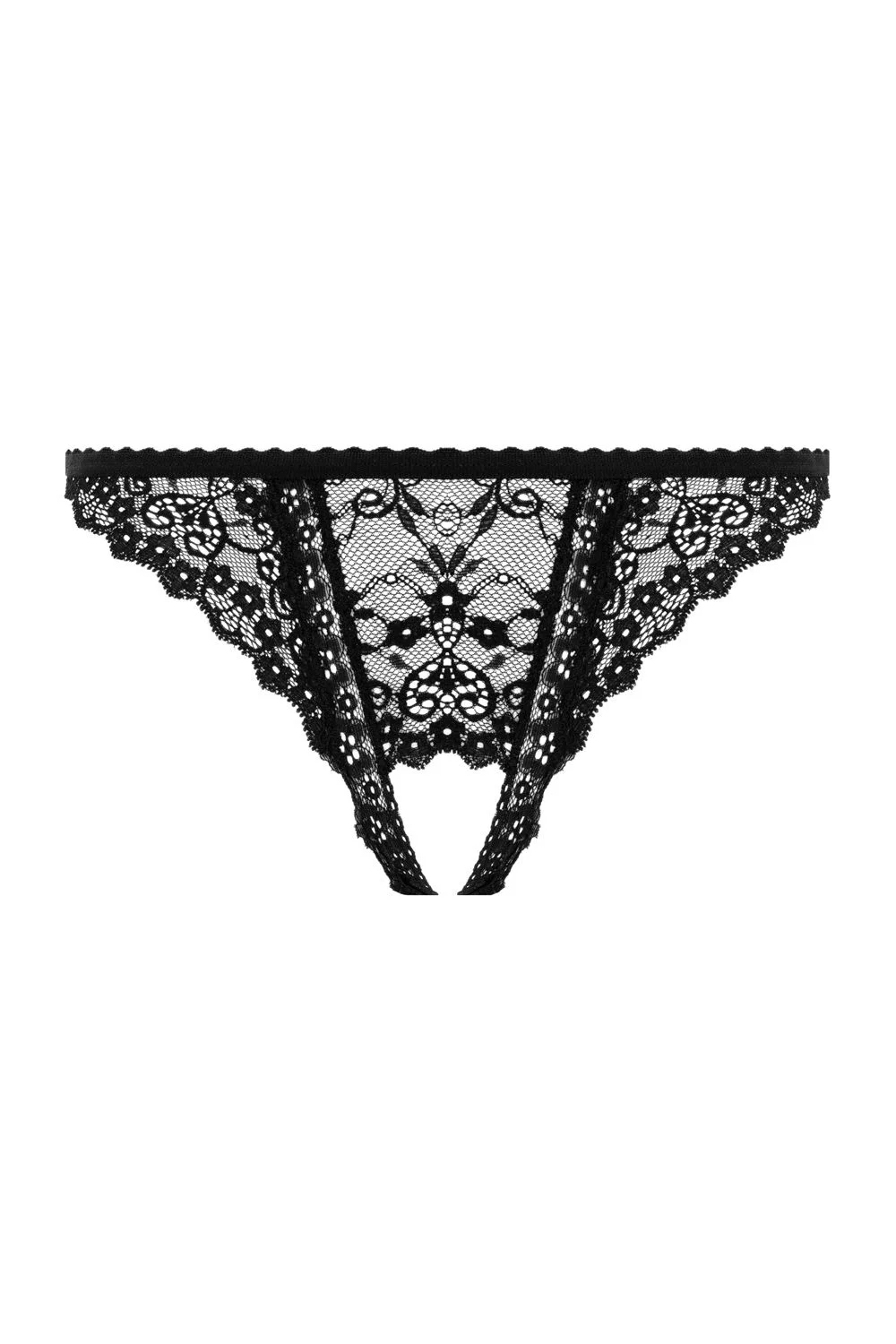 Christine - String Met Open Kruis Kylie - Zwart