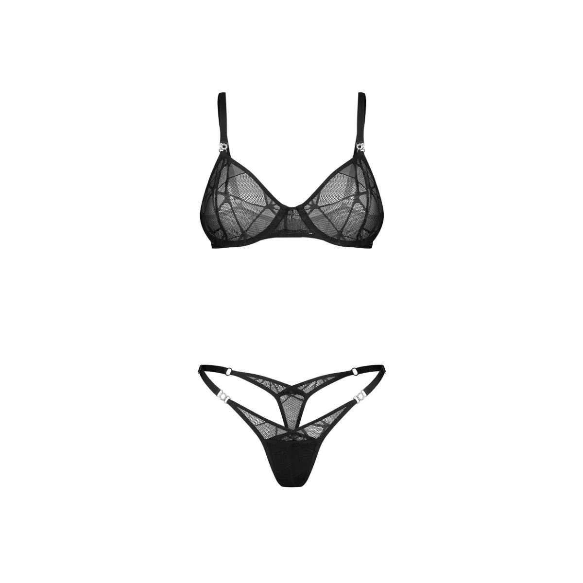 Obsessive - Olianna 2-delige Set - Zwart
