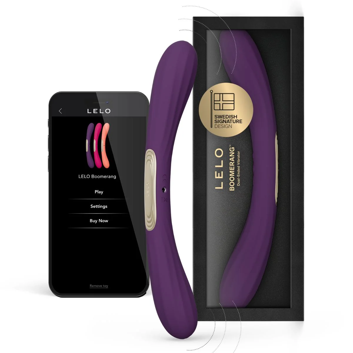 LELO - BOOMERANG Dubbele Vibrator - Purple