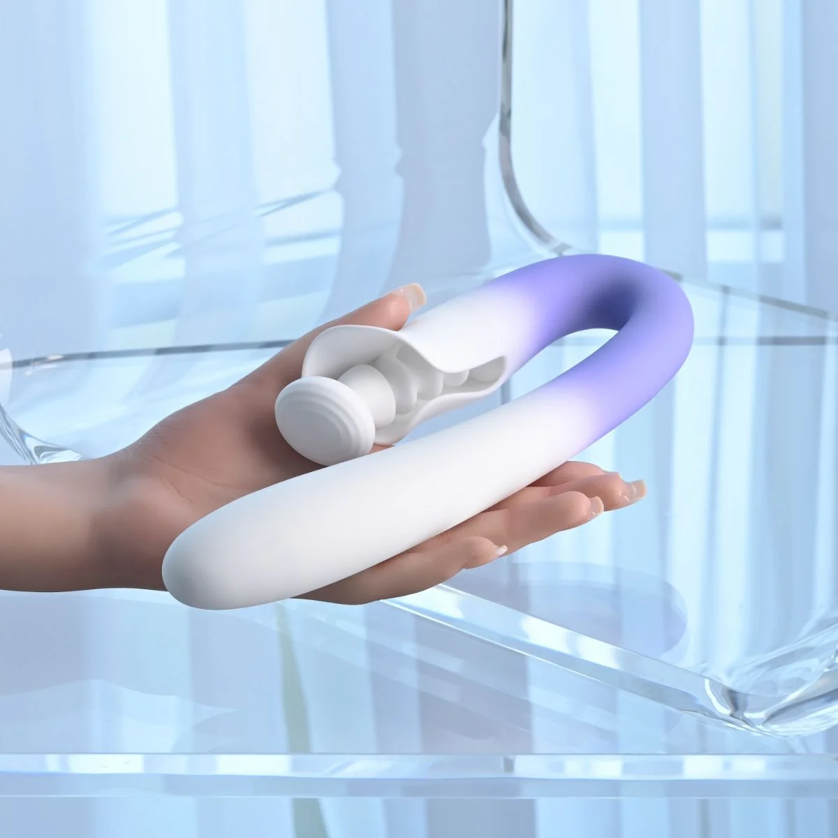 Evolved - Spring Loaded Multi Rabbit Vibrator - Paars