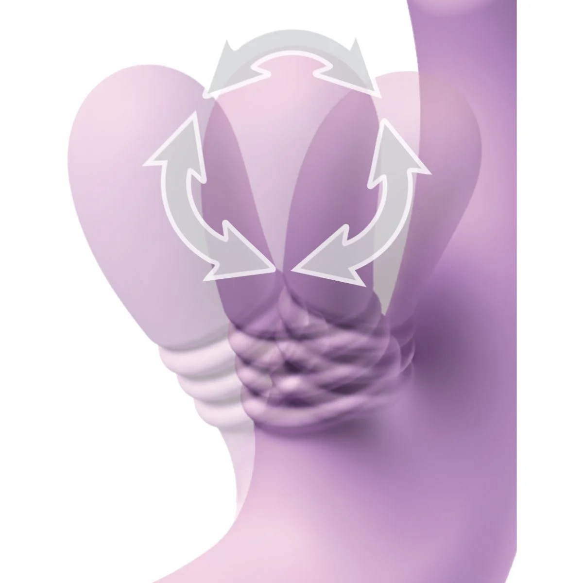 Fantasy For Her - IntiMotion Flutter Pro Rabbit - Paars