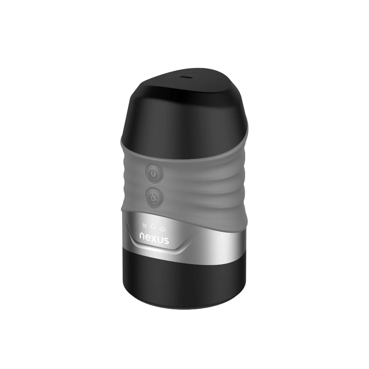 Nexus – Alpha Surge Masturbator met Rotatie & Zuigfunctie – Zwart