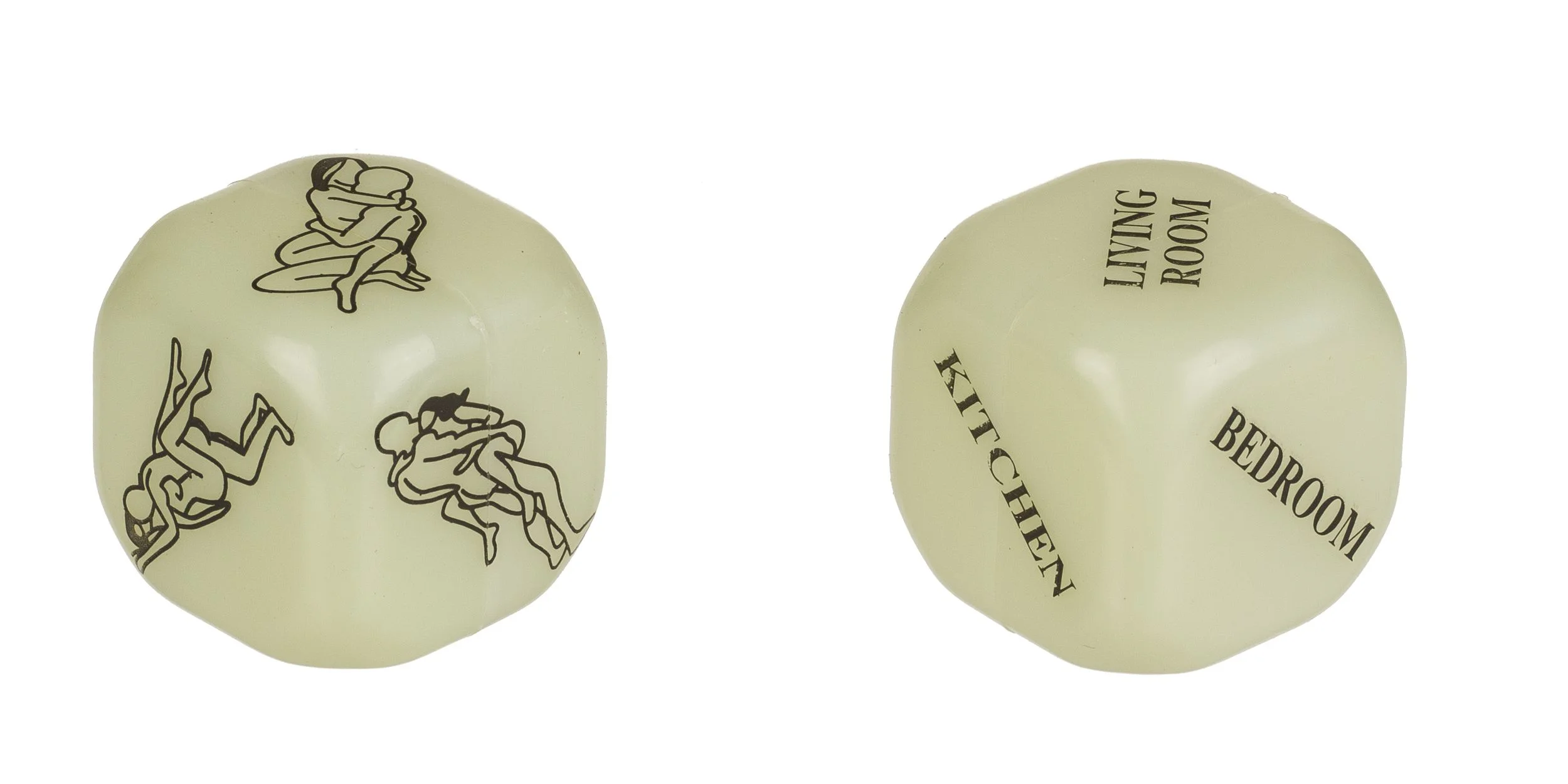 Love Dice Kamasutra Glow in the Dark Set - Engelse versie