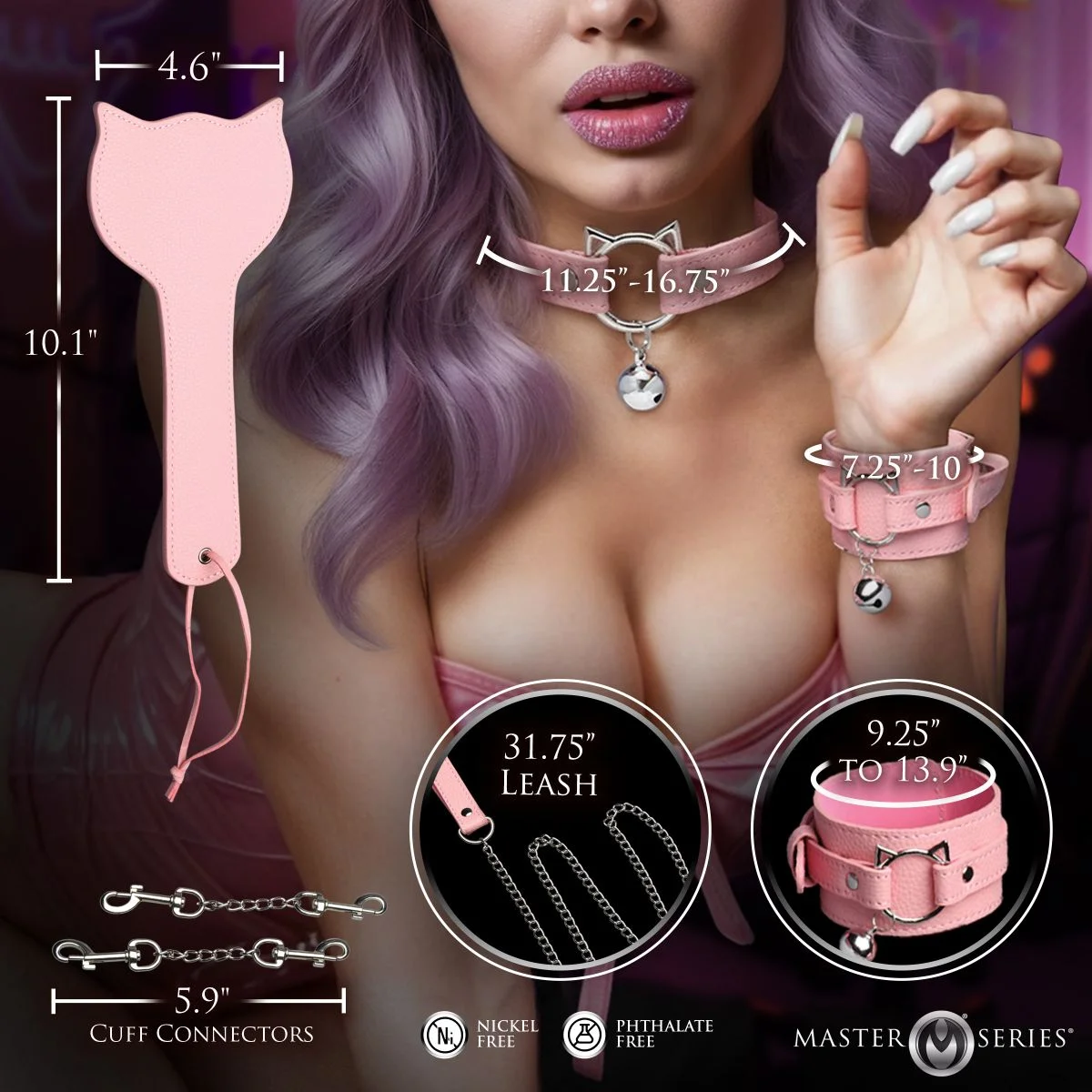 Master Series - Kitty Bondage Set - Roze