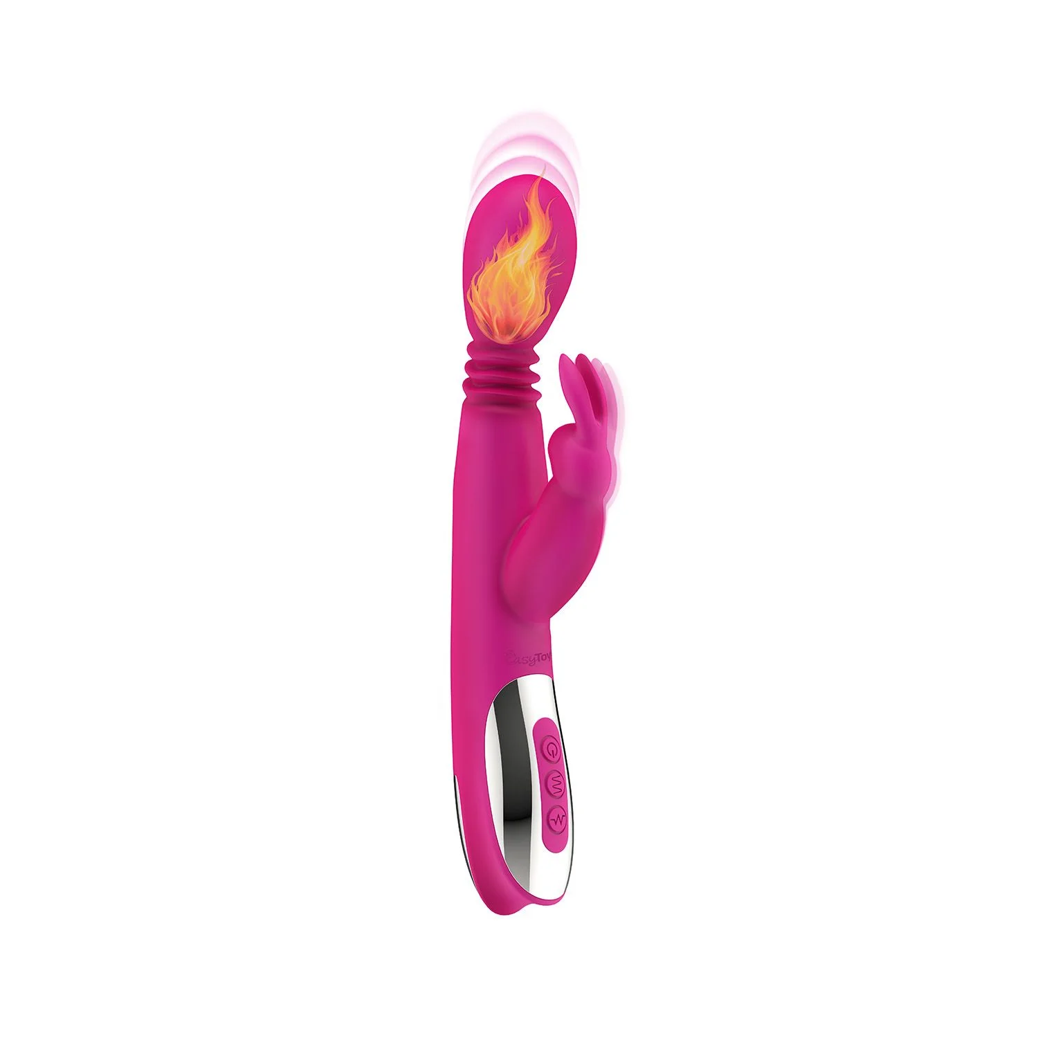 Vibe - Stotende Vibrator Met Verwarmingsfunctie - Roze
