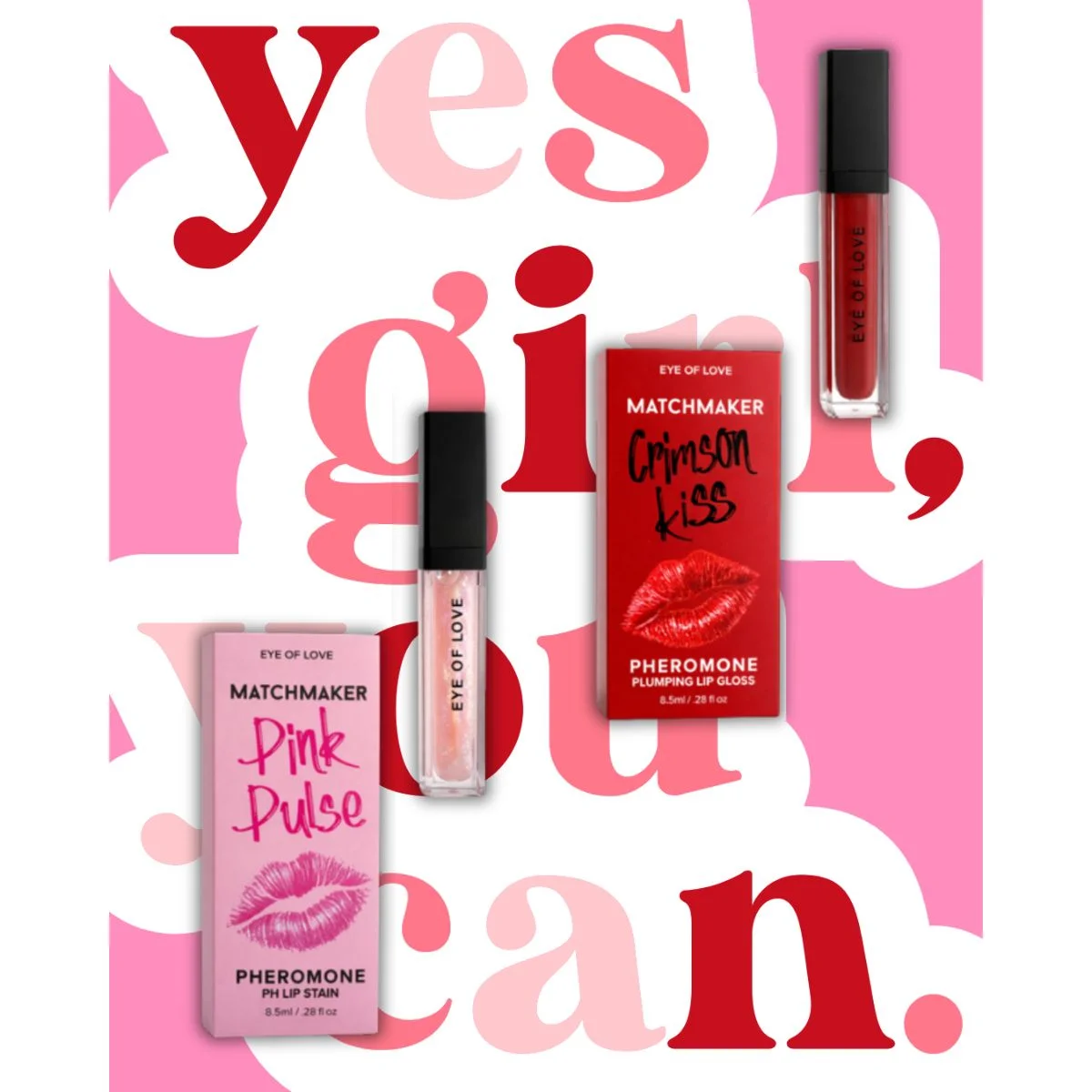 Eye of Love - Matchmaker Kiss Chemistry Lip Gloss - Crimson Kiss