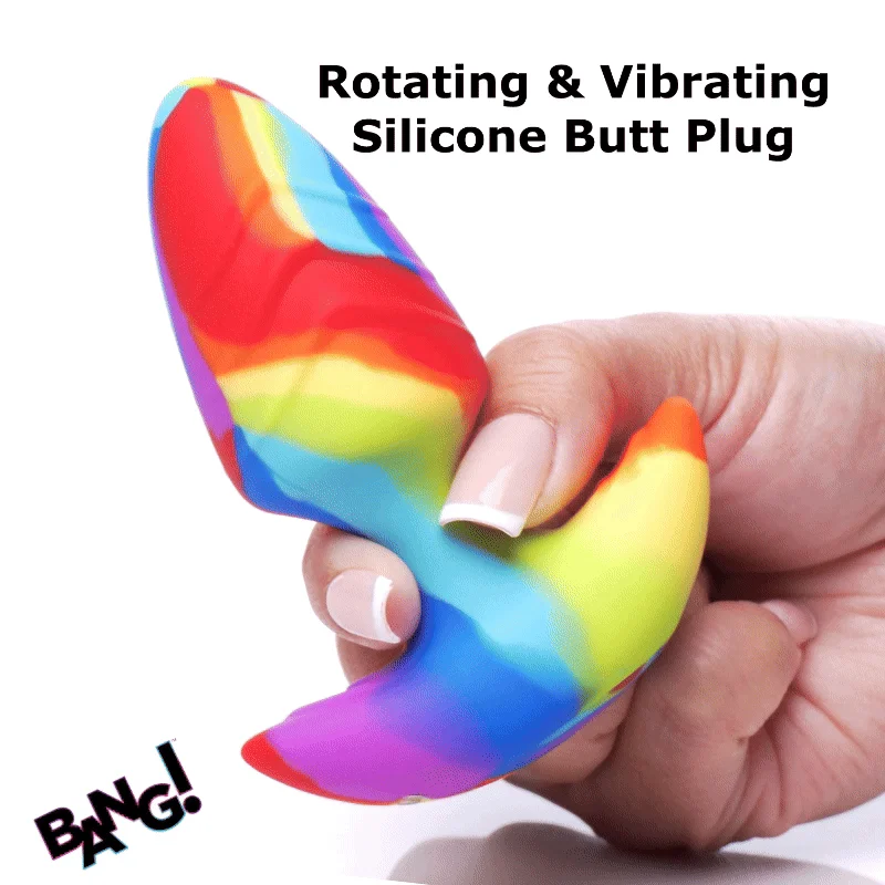 Bang! - Roterende en Vibrerende Buttplug - 9,9 cm