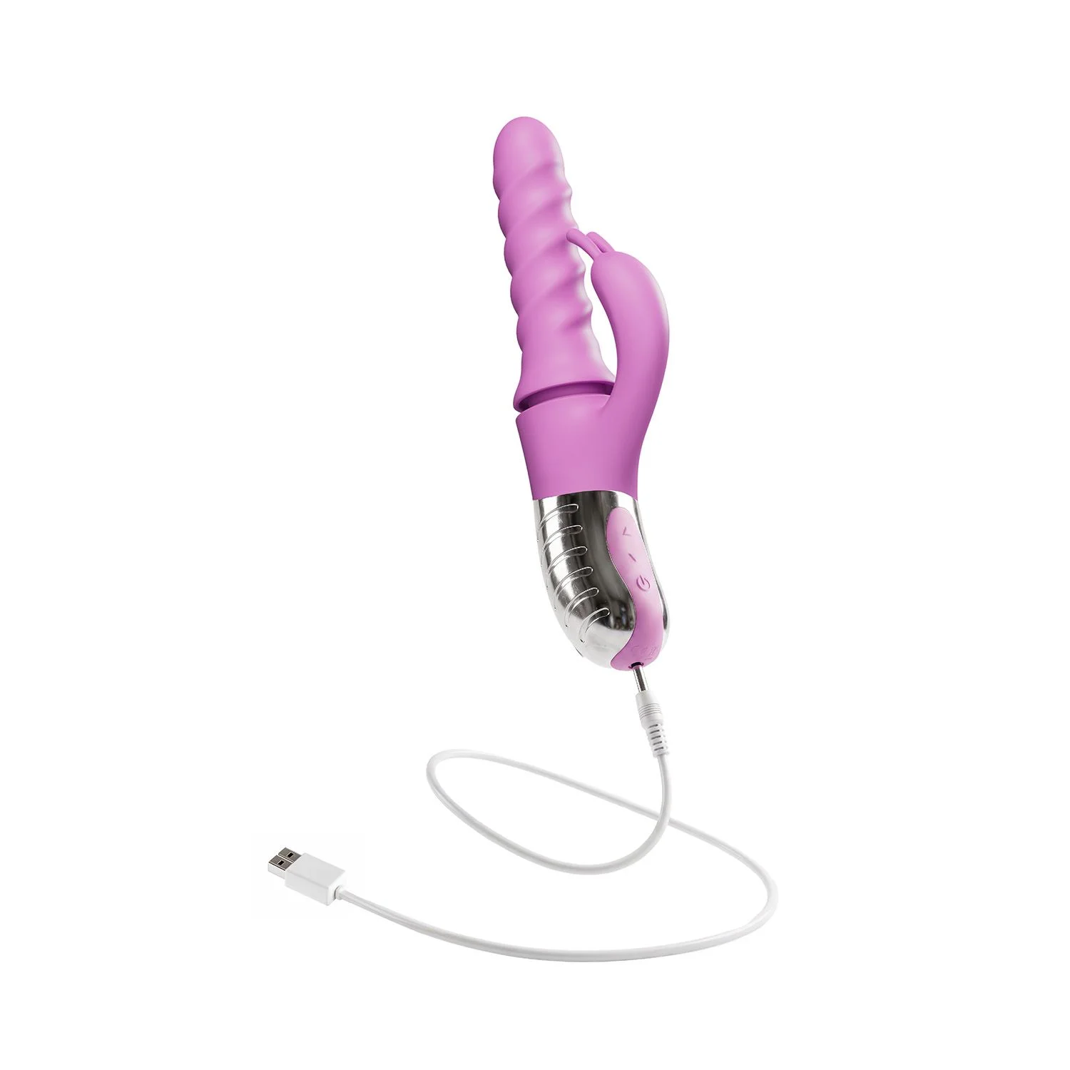 Good Vibes Only - 360° Rotating Thrusting Vibrator - Roze