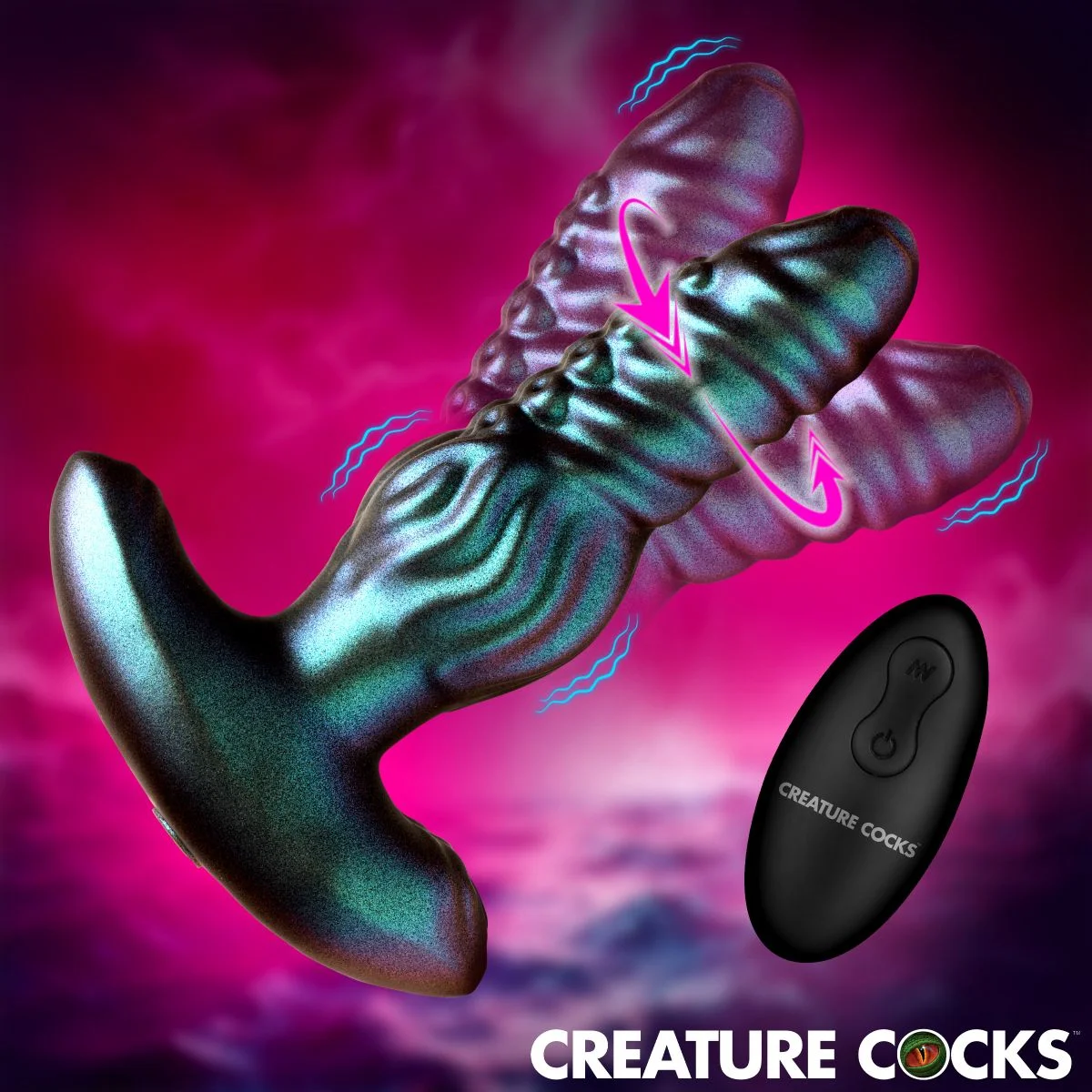 Creature Cocks - Octo-Squirm Vibrerende Anaalplug - 12,4 cm