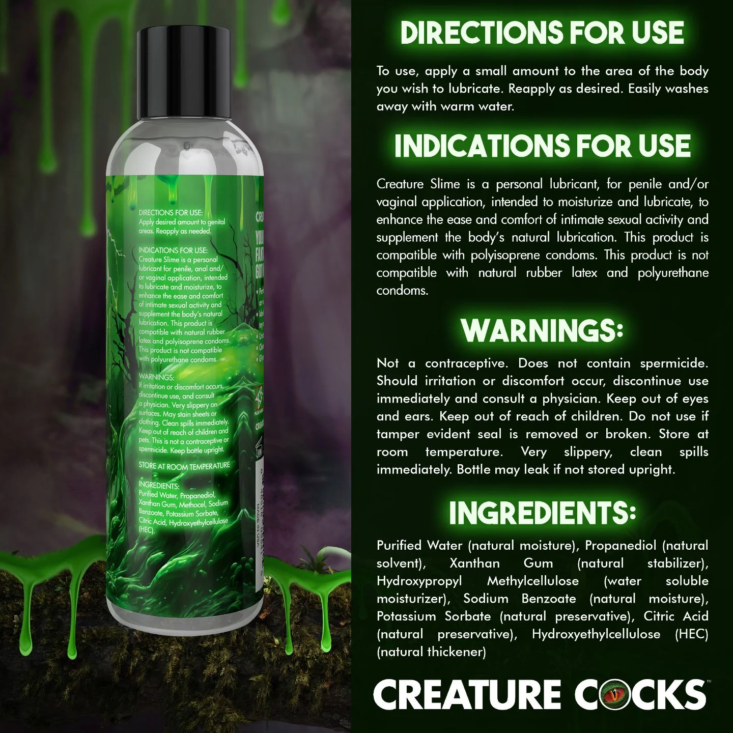Creature Cocks - Creature Slime Glijmiddel - 237 ml