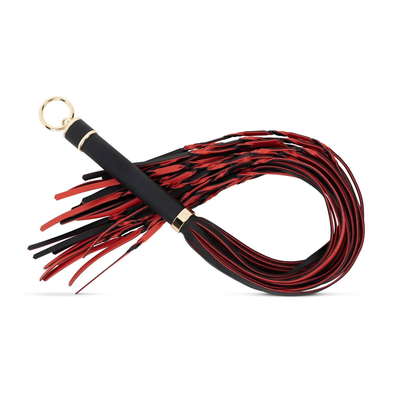 Fetish - Flogger 64 cm - Rood en Zwart