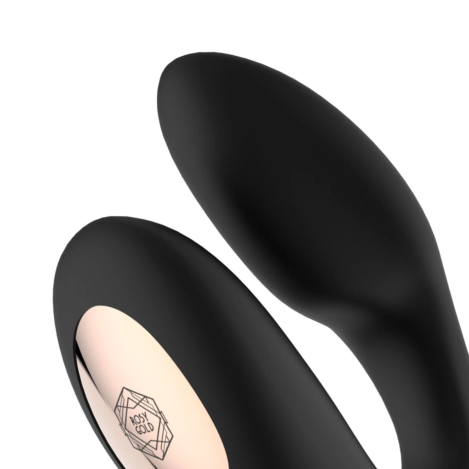 Rosy Gold – C-Shape Vibrator met Luxe Oplaadcase – Zwart