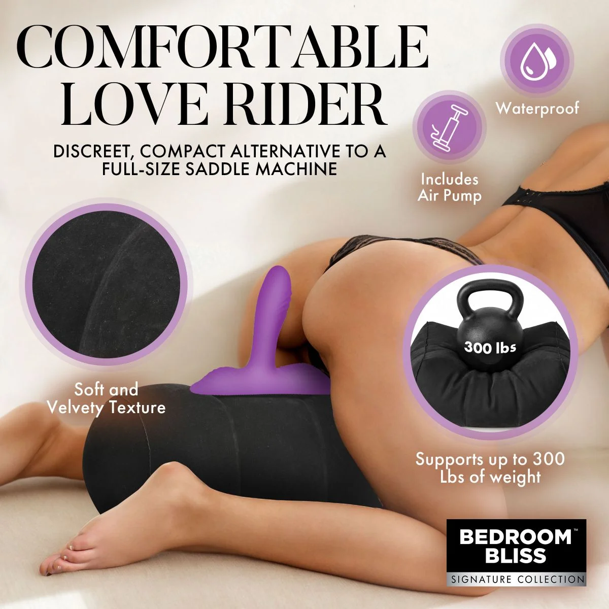 Bedroom Bliss - Love Rider Vibrating Cushion - Remote Control