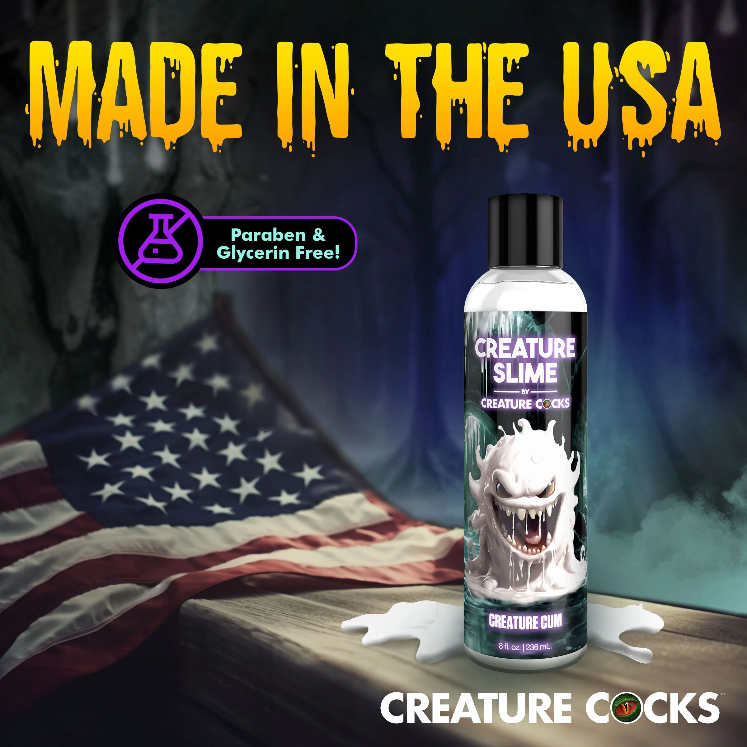 Creature Cocks - Creature Slime Creature Cum Jizz Glijmiddel - 237 ml