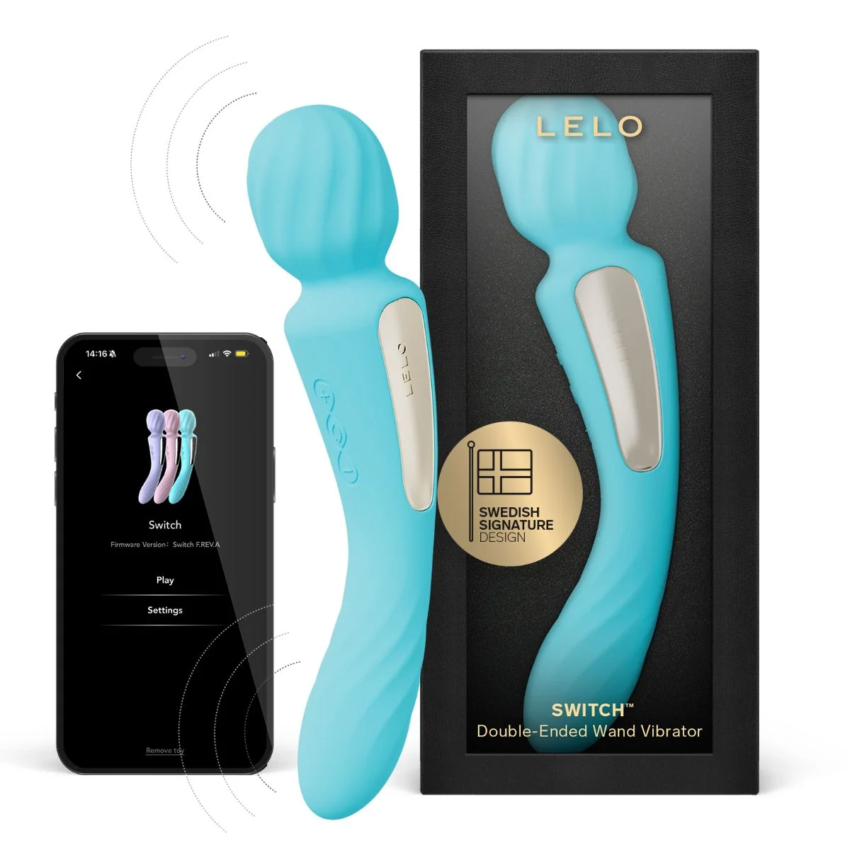 LELO - SWITCH Dubbele Wand Vibrator - Aqua