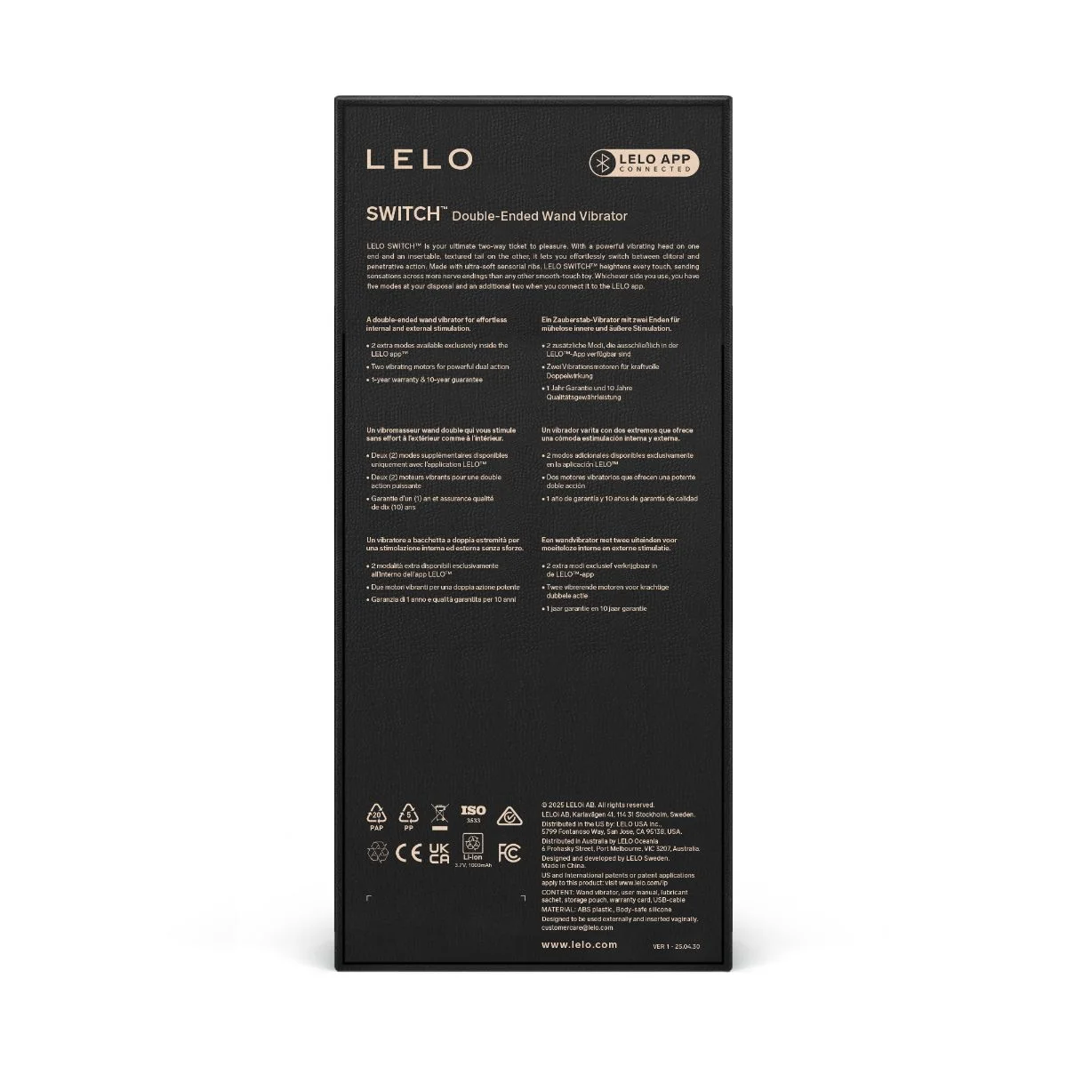 LELO - SWITCH Dubbele Wand Vibrator - Aqua
