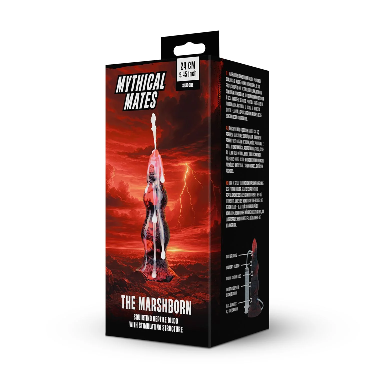 Mythical Mates - The Marshborn Spuitende Dildo - 24 cm