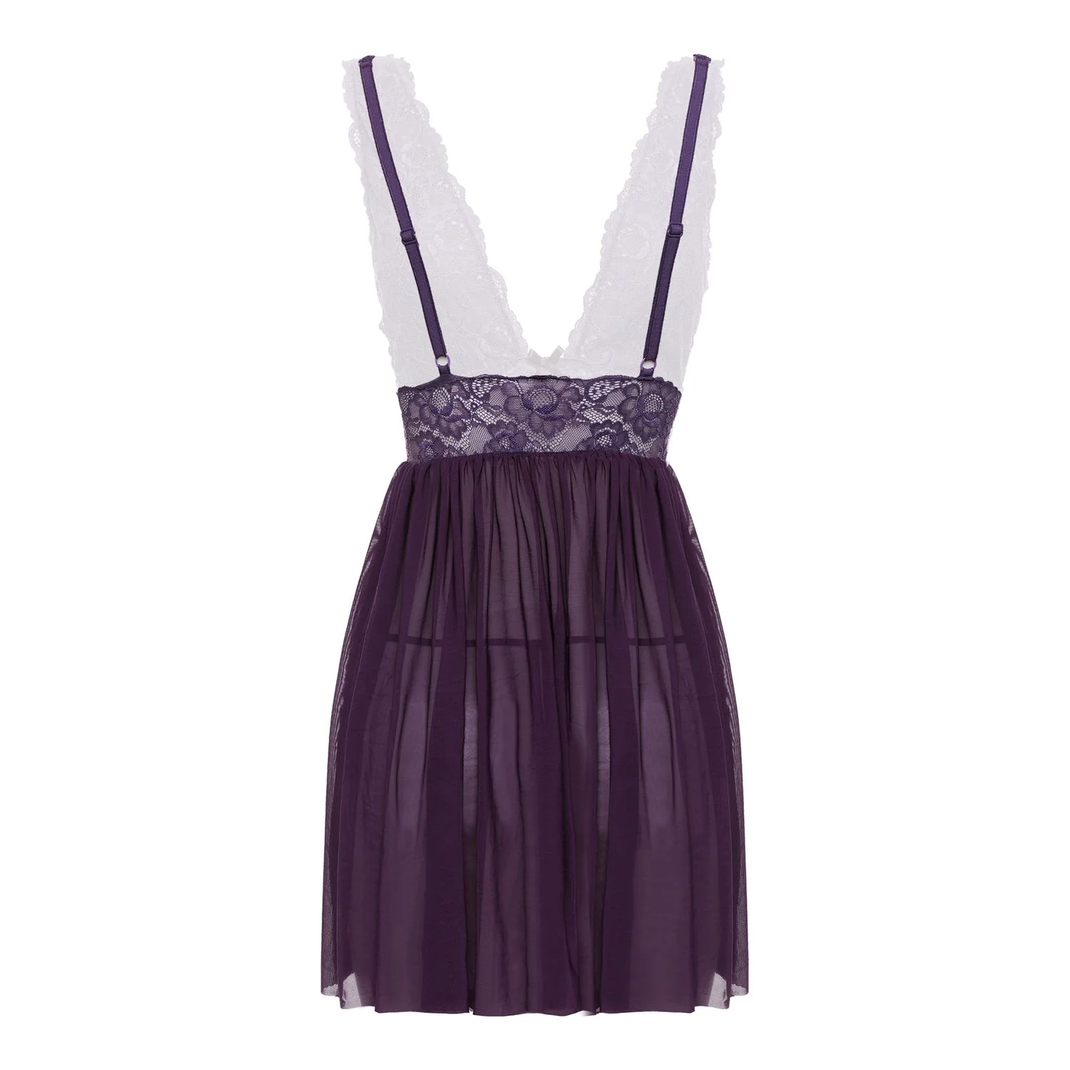 Christine - Babydoll & String Lieve - paars