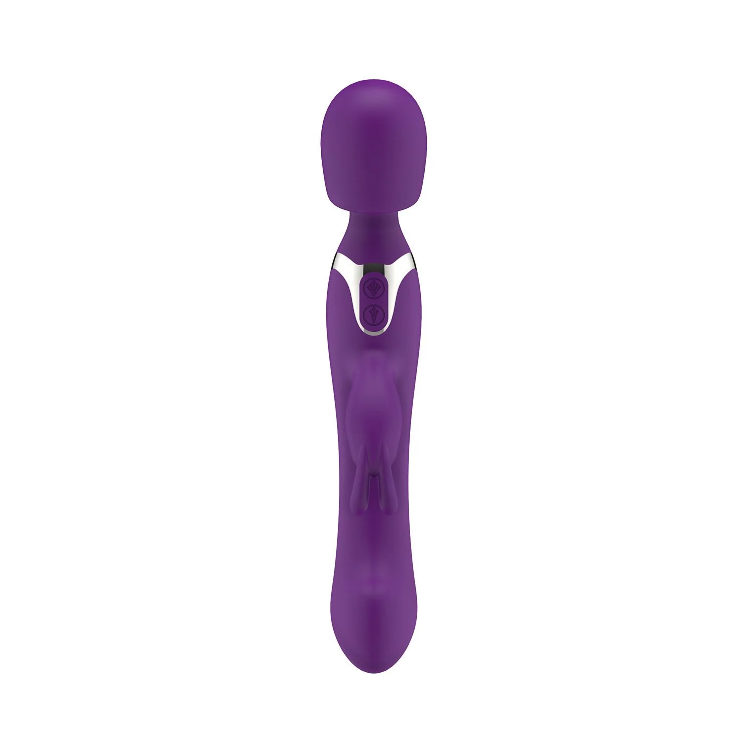 Vibe - 2 in 1 Wand Vibrator - Paars