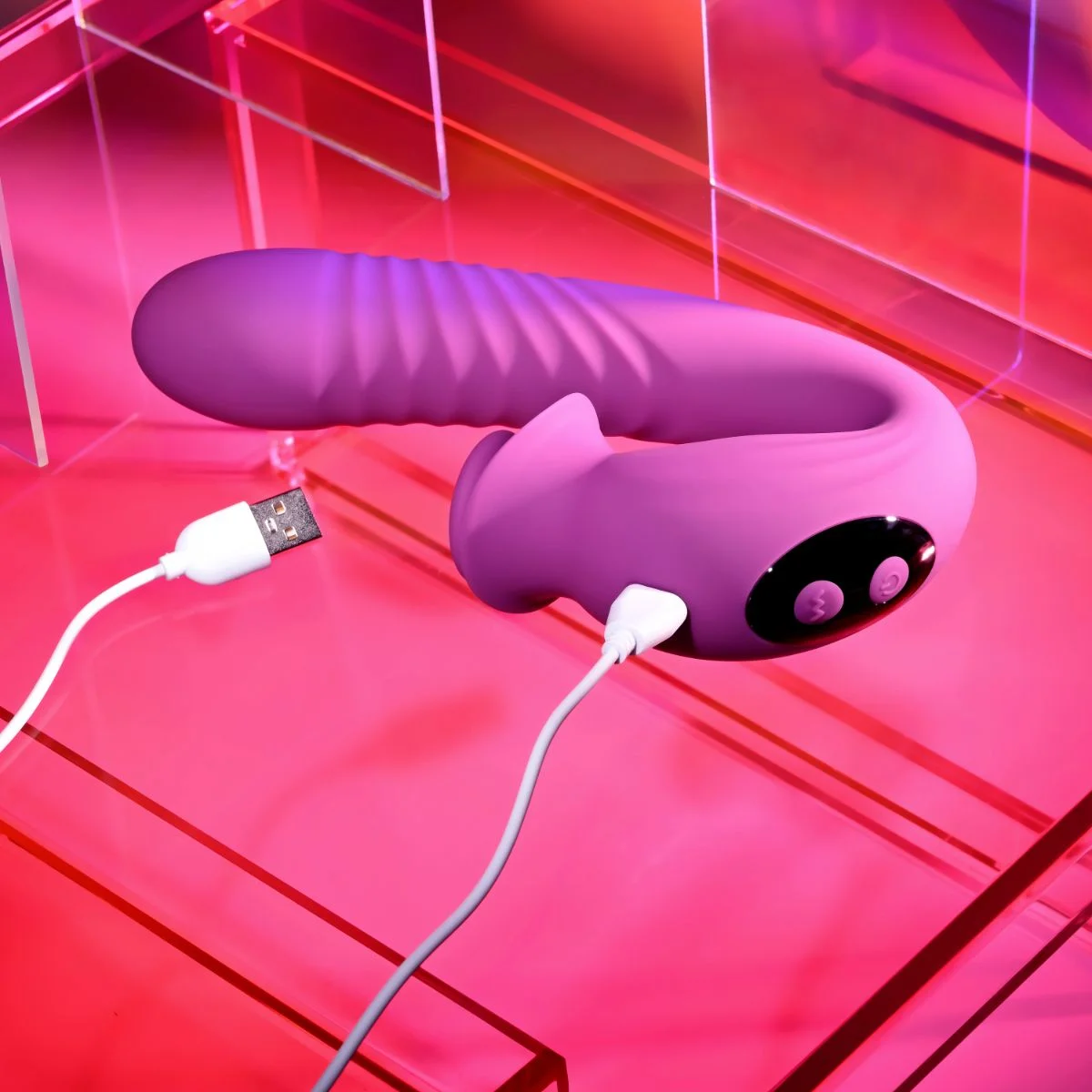 Evolved - Deep Ecstasy Rabbit Vibrator - Magenta