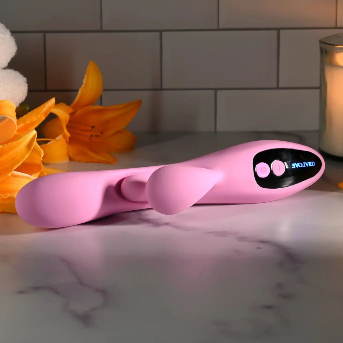 Evolved - Push The Button Vibrator - Roze