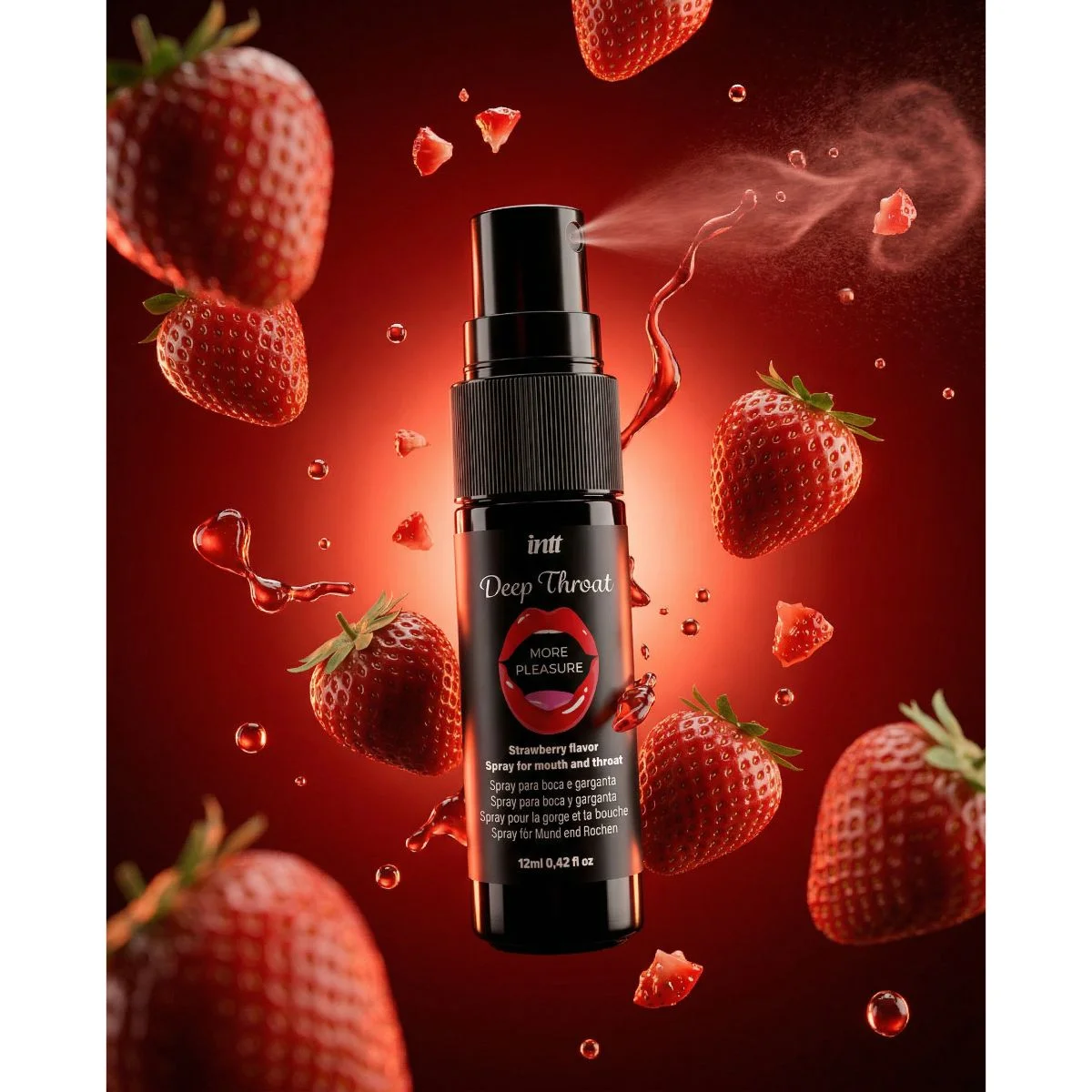 INTT - Spray Deep Throat Strawberry - 12 ml