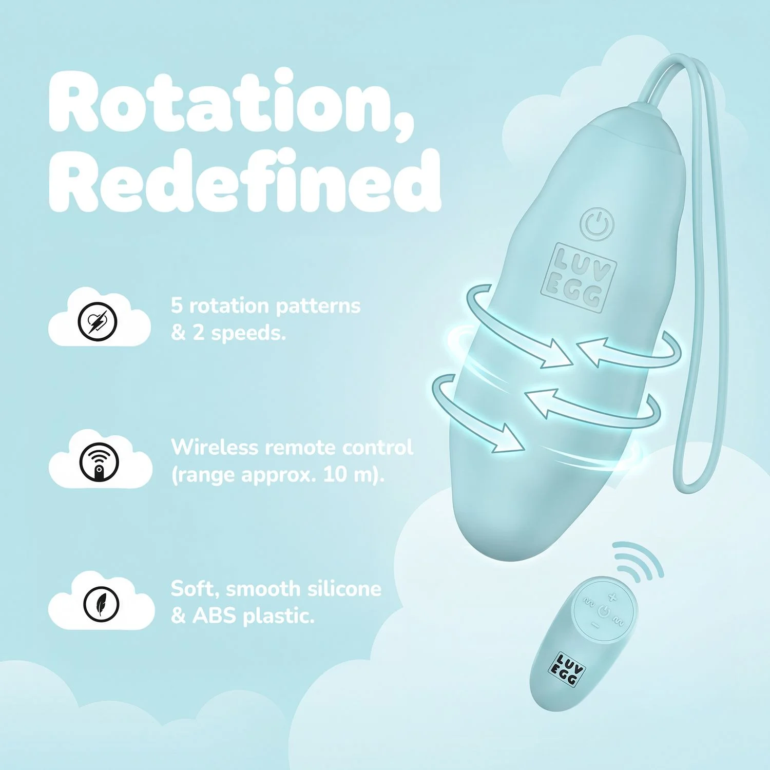 LUV EGG - Rotating Luv Egg - Groen