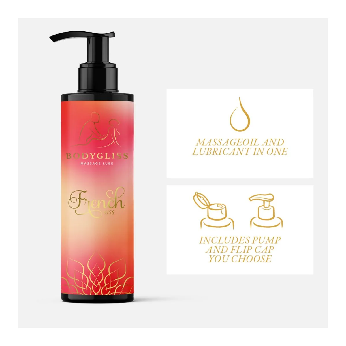 BodyGliss - French Kiss Massageglijmiddel - 150 ml
