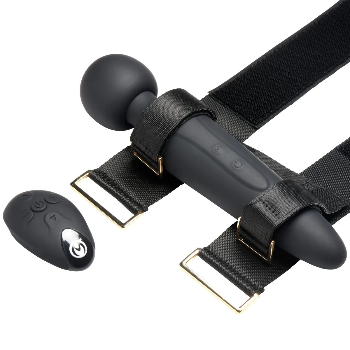 Master Series - Thunderstick Wand met Dijbeenband - Zwart
