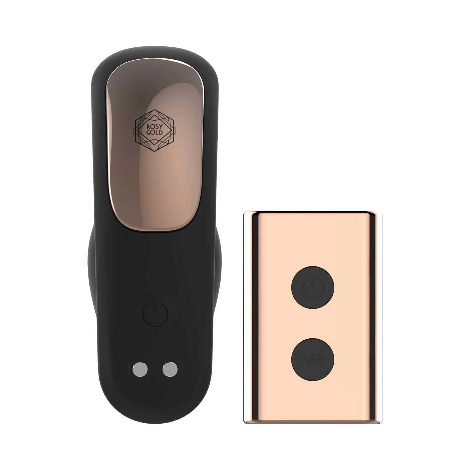 Rosy Gold – Wearable Vibrator met Luxe Oplaadcase – Zwart