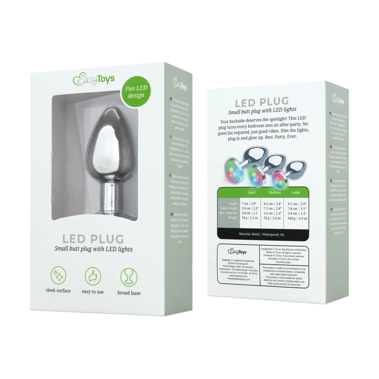 Anal Collection - Buttplug LED Small - Zilver