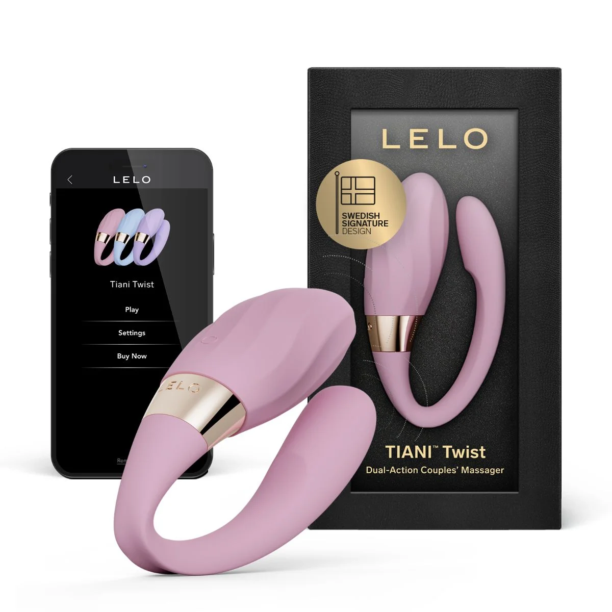 LELO - TIANI Twist Koppelsvibrator - Soft Pink