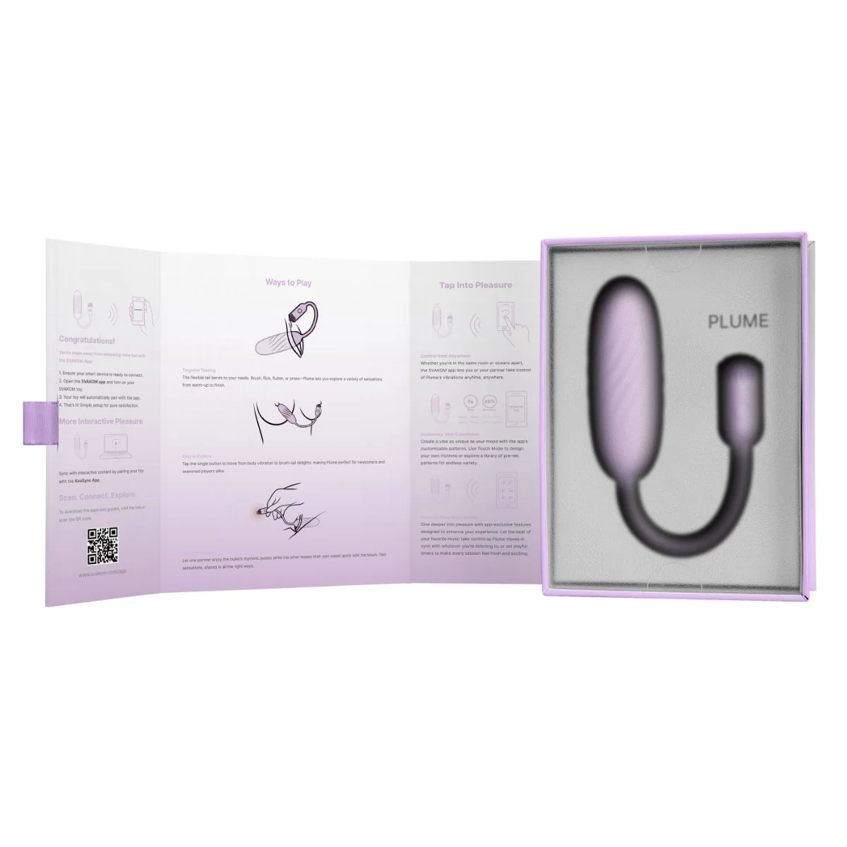 SVAKOM - Plume Vibrator - Pastel Lilac