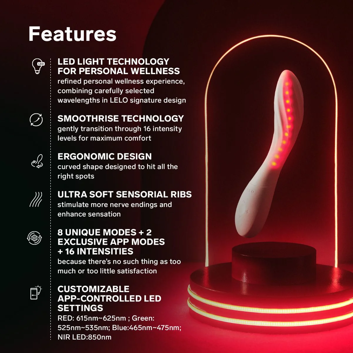 LELO - MONA Spectra G-Spot Vibrator - App Control