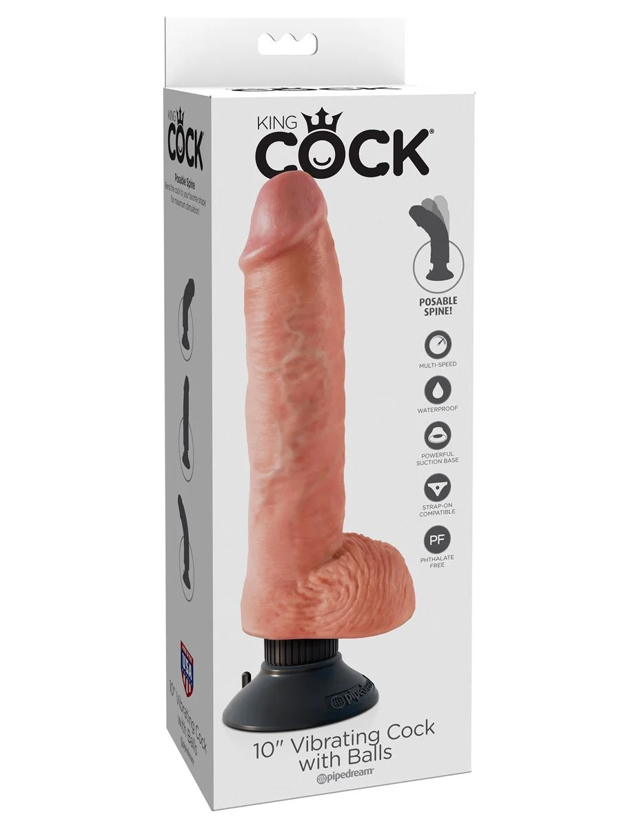 King Cock Realistische Vibrator - 25,4 cm