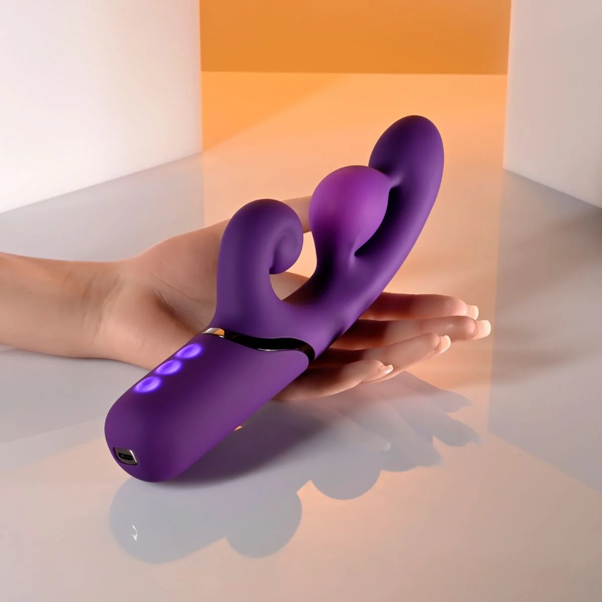 Evolved - Pleasure Puff Rabbit Vibrator - Purple