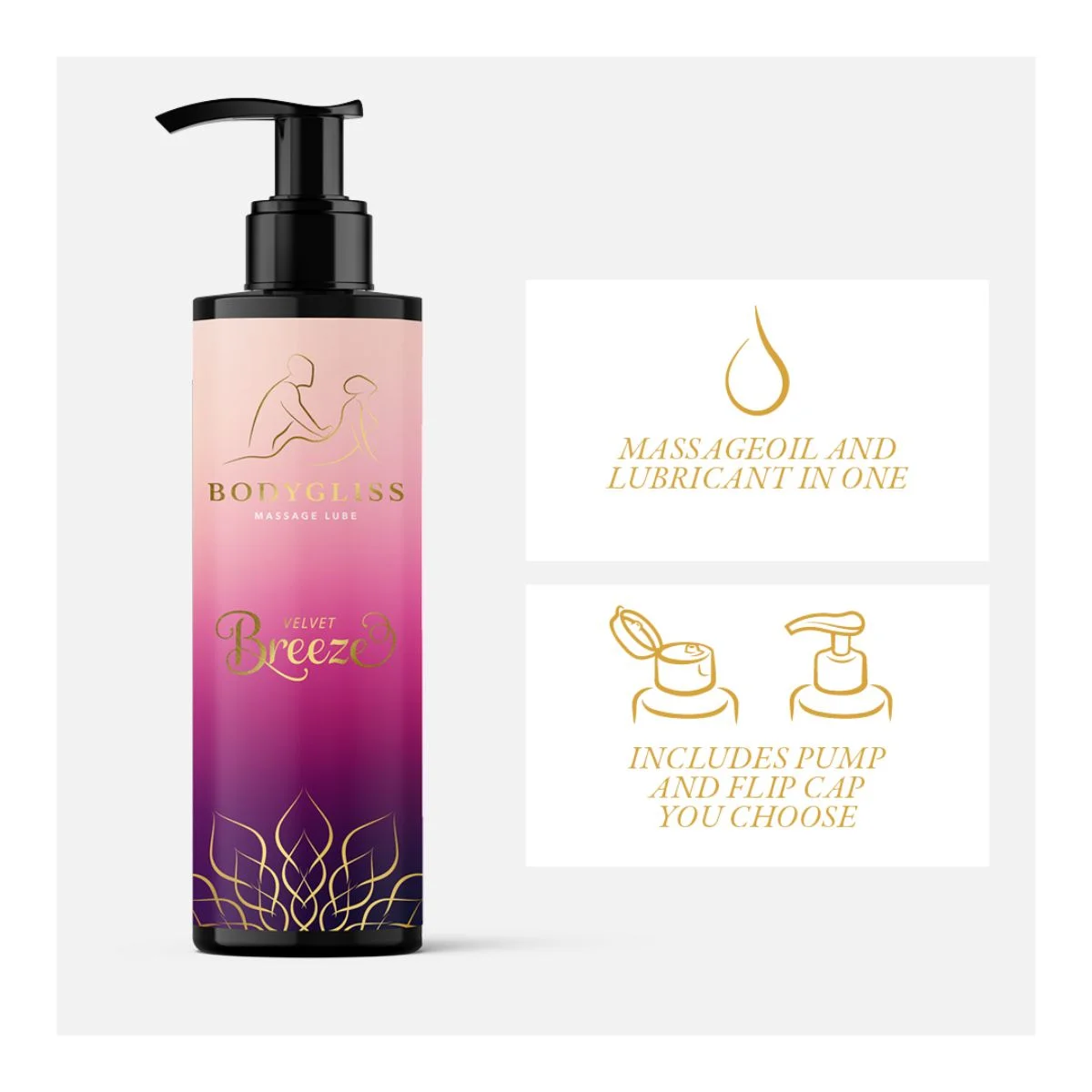 BodyGliss - Velvet Breeze Massageglijmiddel - 150 ml