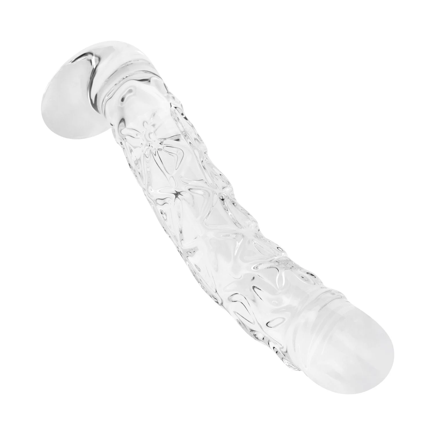 Gildo - No. 34 Getextureerde Glazen Dildo - 19 cm