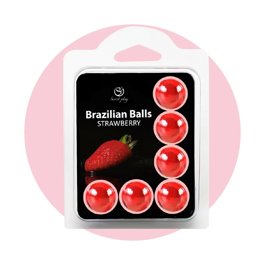 Secret Play - Brazilian Balls Strawberry - 6 Massage Balls