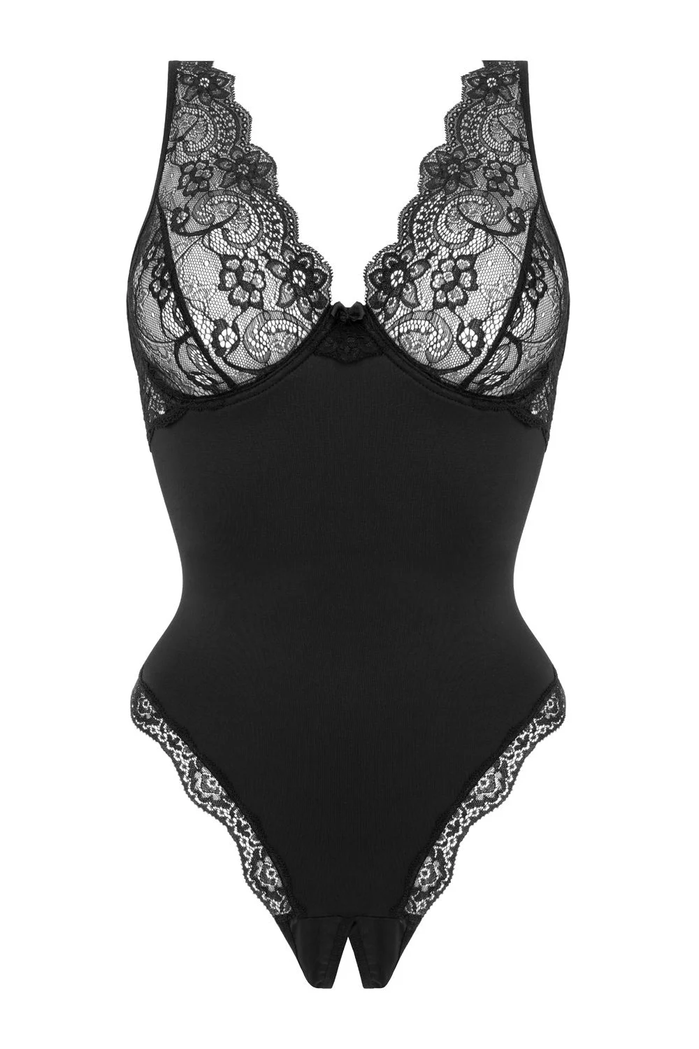 Christine – Body Pandora met open kruis – Zwart